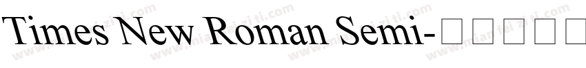 Times New Roman Semi字体转换